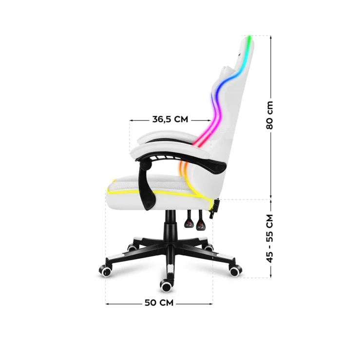 Huzaro Gaming stolica Force 4.4 RGB White - Image 6