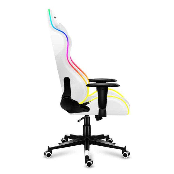 Gejmerska stolica Huzaro Force 6.2 Bela RGB - Image 6