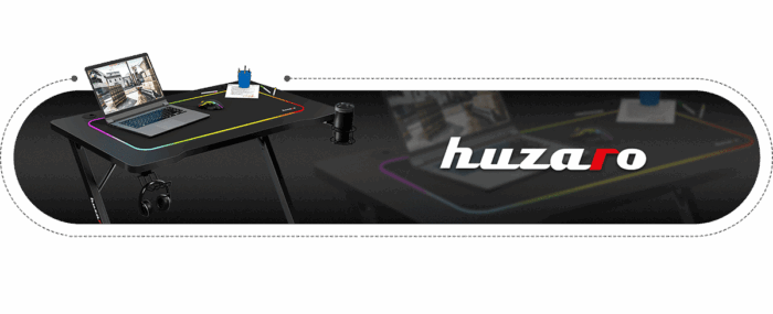 Gejmerski sto Huzaro Hero 1.8 Crni - Image 18