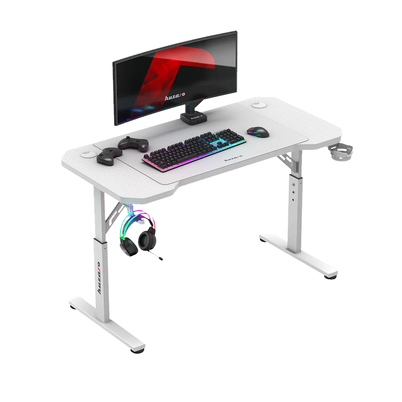Podesivi Gejmerski sto Huzaro Hero 2.6 White