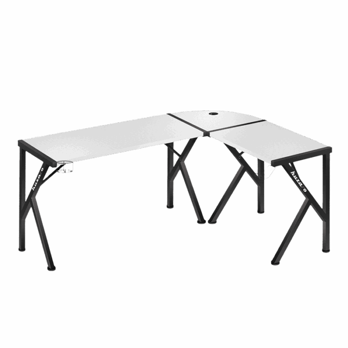 Gejmerski sto ugaoni Huzaro Hero 6.3 beli - Image 12