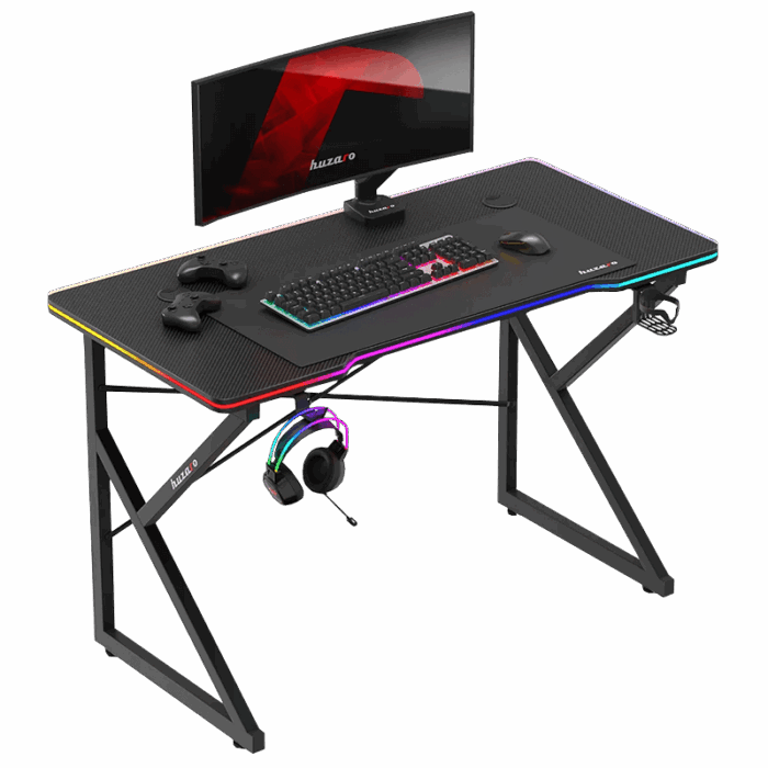 Gejmerski sto Huzaro Hero 1.7 RGB crni