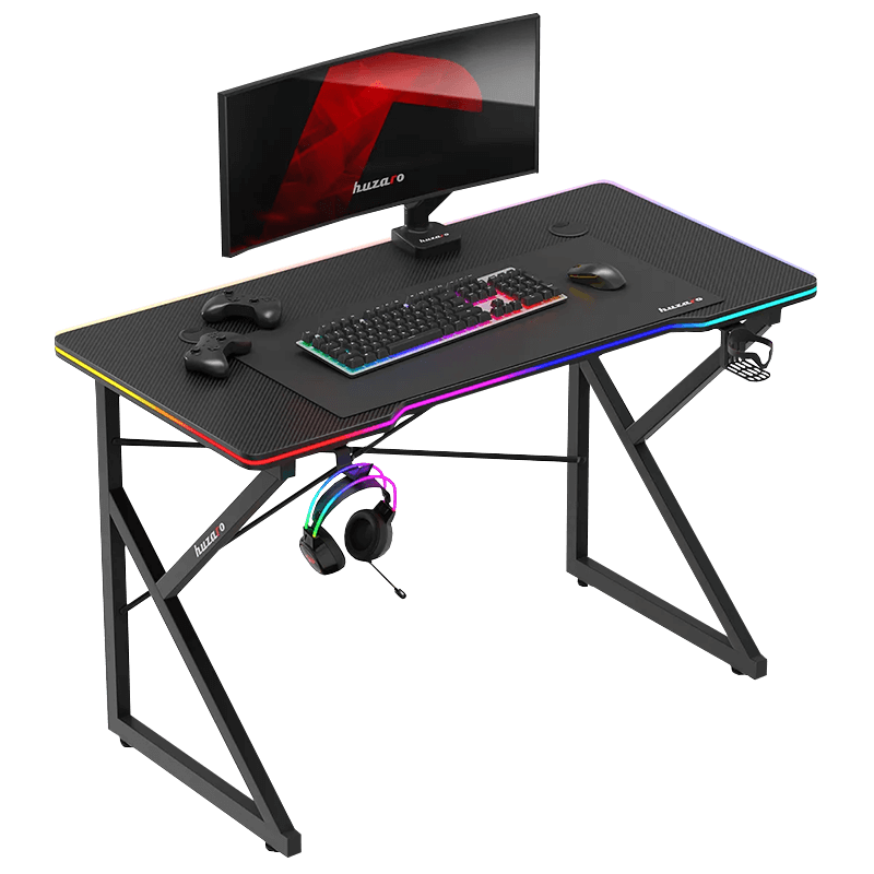 Gejmerski sto Huzaro Hero 1.7 RGB crni