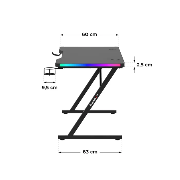 Gejmerski sto Huzaro Hero 2.5 RGB Led - Image 7