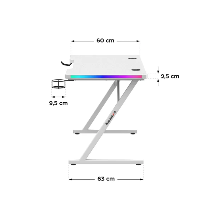 Huzaro Hero Gaming sto 2.5 White RGB - Image 12