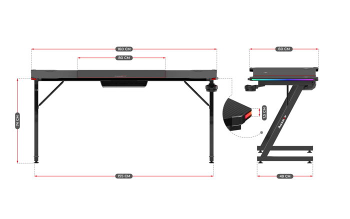 Gaming sto Huzaro Hero 4.8 RGB - Image 8