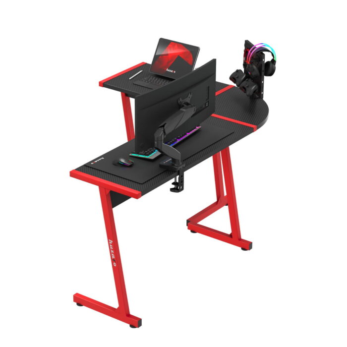 Gejmerski sto ugaoni Huzaro Hero 6.0 crveni - Image 9