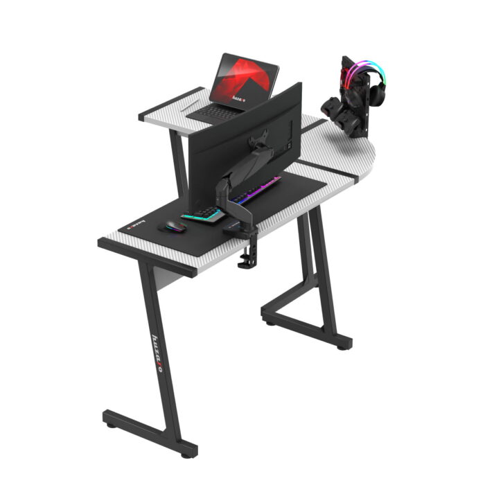 Gejmerski sto ugaoni Huzaro Hero 6.0 Beli - Image 6