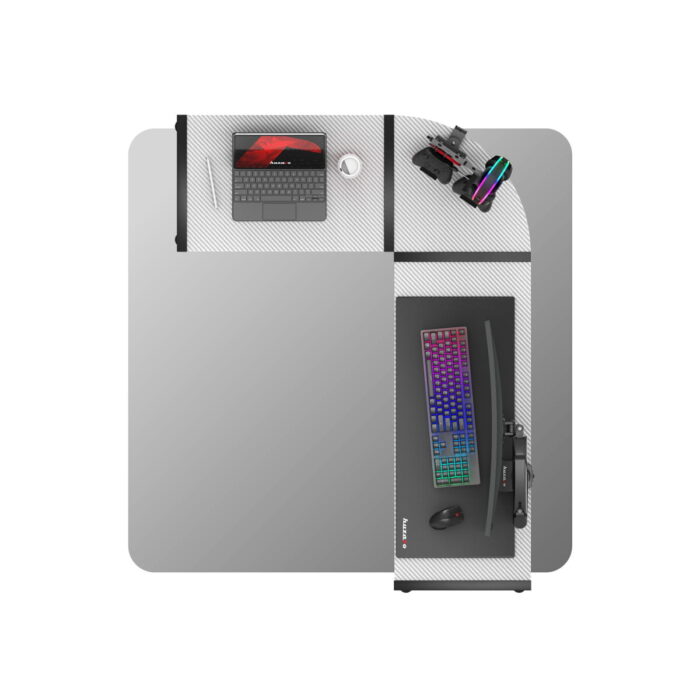 Gejmerski sto ugaoni Huzaro Hero 6.0 Beli - Image 32