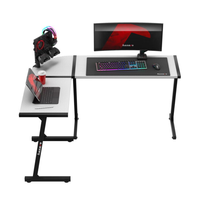 Gejmerski sto ugaoni Huzaro Hero 6.0 Beli - Image 4