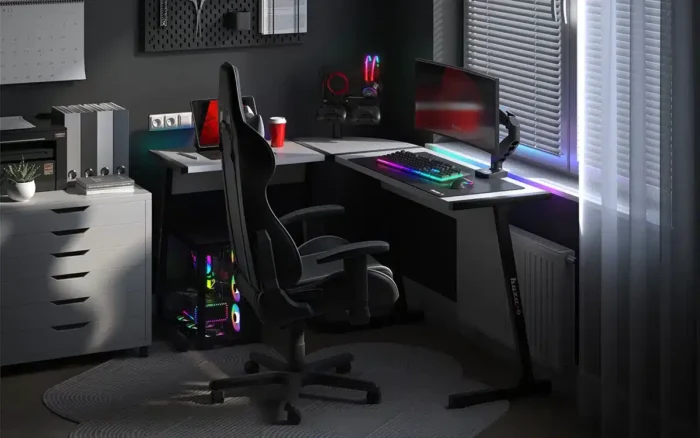 Gaming ugaoni sto Huzaro Hero 6.0 RGB White - Image 26