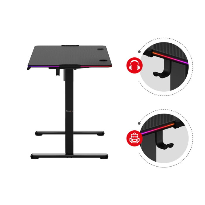 Huzaro Gaming električni sto Hero 8.2 RGB Black - Image 22