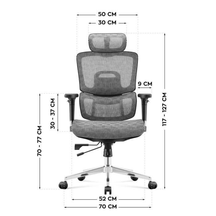 Kancelarijska stolica Mark Adler Expert 8.0 Grey - Image 4