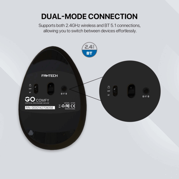 Mis Wireless Fantech W195 GO comfy crni - Image 5