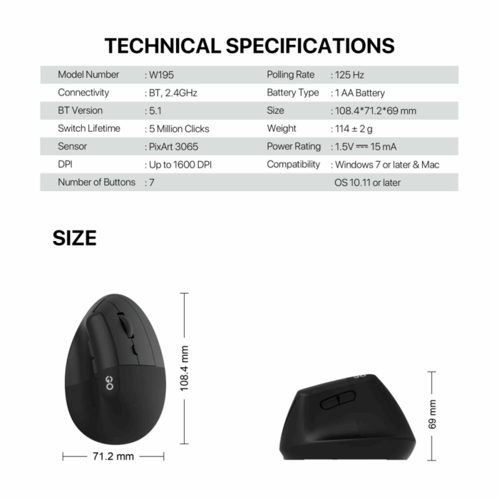 Mis Wireless Fantech W195 GO comfy crni - Image 9