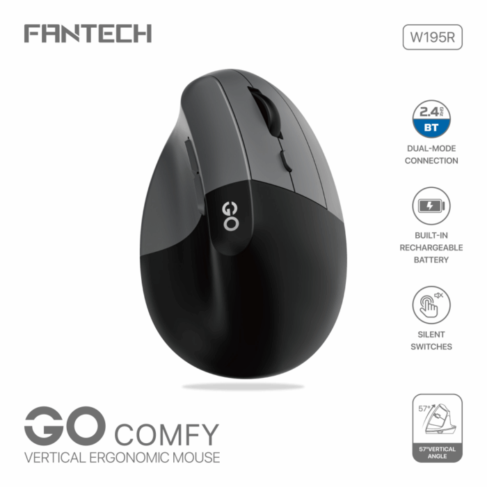 Mis Wireless Fantech W195R GO comfy sivi - Image 10