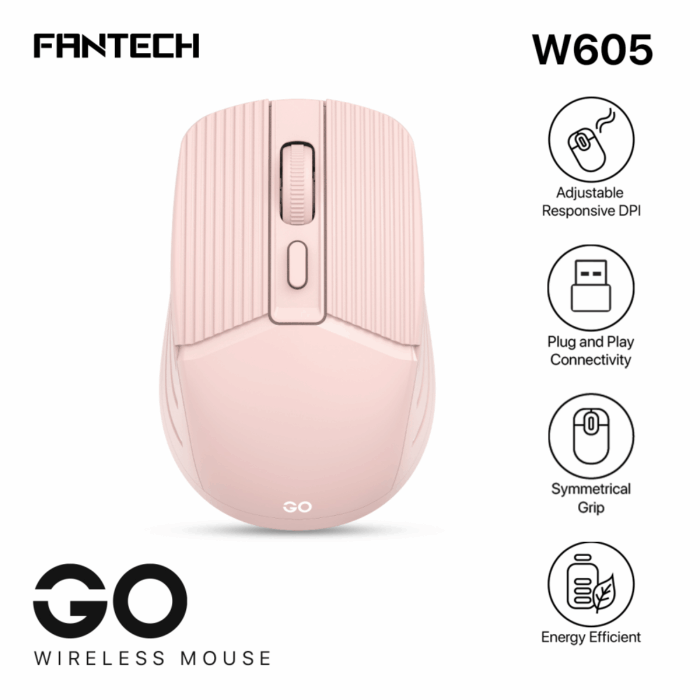 Mis Wireless Fantech W605 GO roze - Image 8