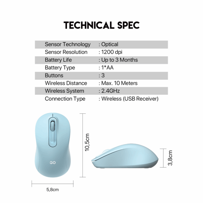 Mis Wireless Fantech W608 GO roze - Image 6