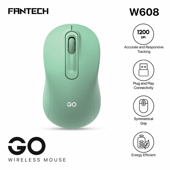 Mis Wireless Fantech W608 GO zeleni - Image 8