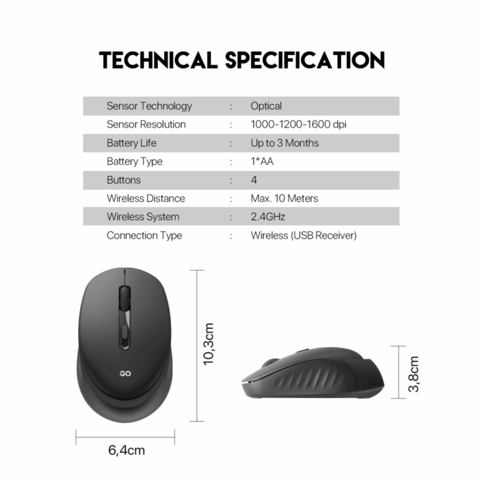 Mis Wireless Fantech W609 GO crni - Image 6