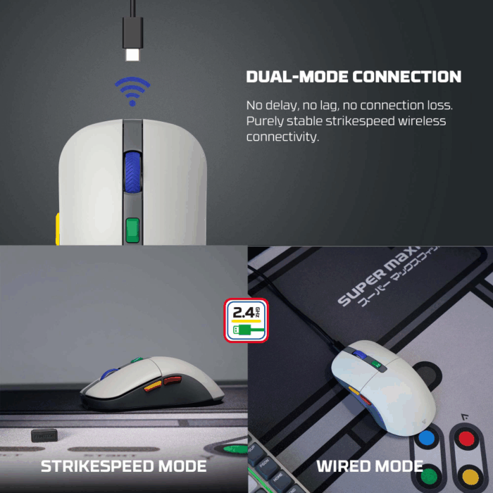 Mis Wireless Gaming Fantech WG9S Kanata S sivi - Image 6