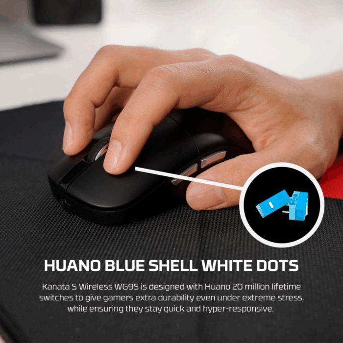 Mis Wireless Gaming Fantech WG9S Kanata S zuti - Image 9