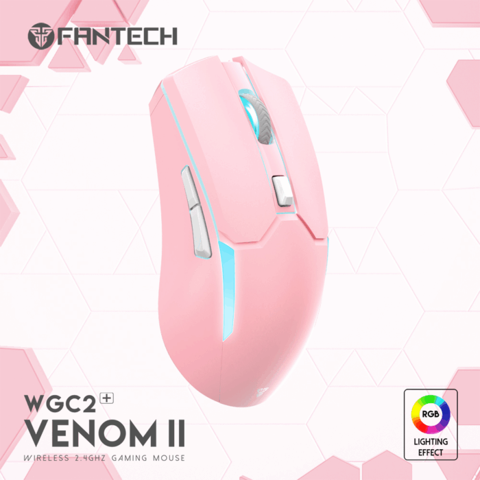 Mis Wireless Gaming Fantech WGC2 Venom II Sakura - Image 10