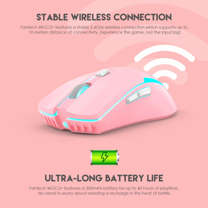 Mis Wireless Gaming Fantech WGC2 Venom II Sakura - Image 7