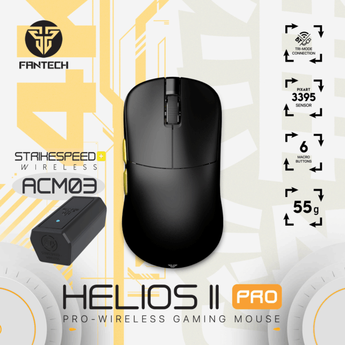 Mis Wireless Gaming Fantech XD3 (V3) PRO 4K Helios II crni sa ACM03 (dongle) - Image 10