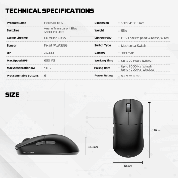 Mis Wireless Gaming Fantech XD3 (V3) PRO 8K Helios II beli sa ACM03 (dongle) - Image 9