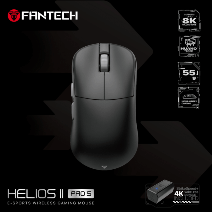 Mis Wireless Gaming Fantech XD3 (V3) PRO 8K Helios II crni sa ACM03 (dongle) - Image 10
