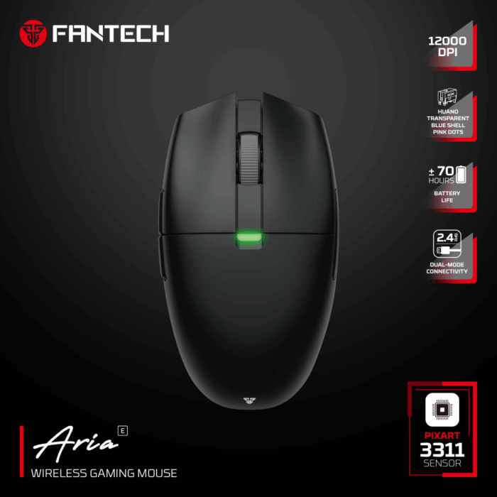 Mis Wireless Gaming Fantech XD7E Aria E crni - Image 10