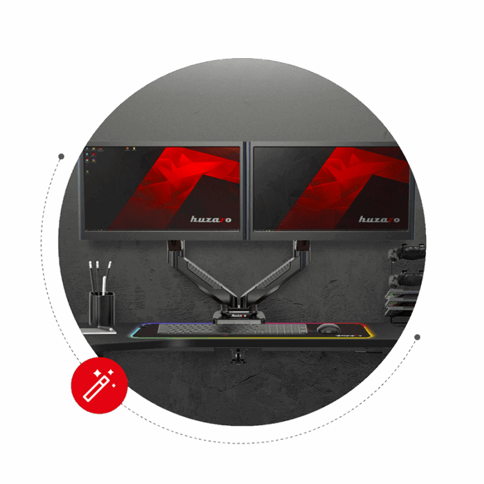 Huzaro Nosač za dva monitora Motion 2.3 - Image 4