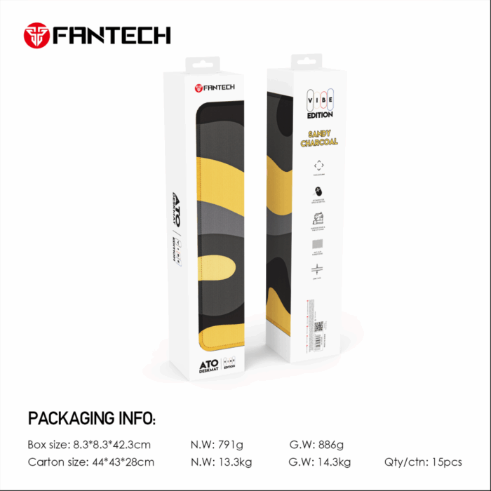 Podloga za mis Fantech MP905 Vibe Sandy Charcoal - Image 8