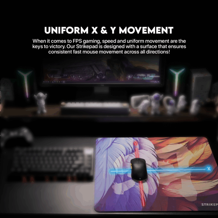 Podloga za mis Fantech MST491 Holographic Strikepad plava - Image 2
