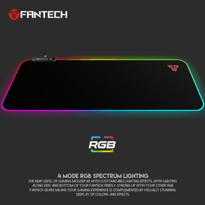 Podloga za mis Fantech RGB Firefly MPR800S crna - Image 2