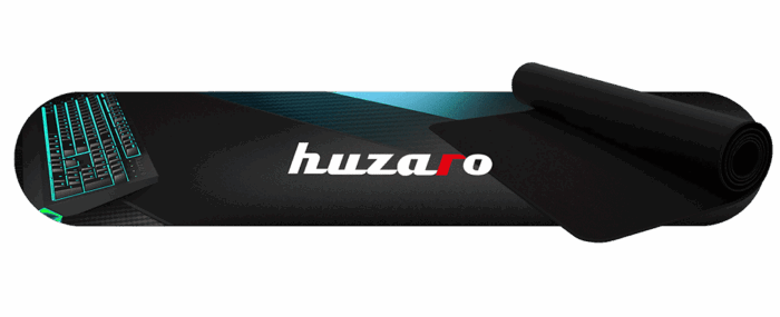 Podloga za miša i tastaturu Huzaro 80x40 crna - Image 10