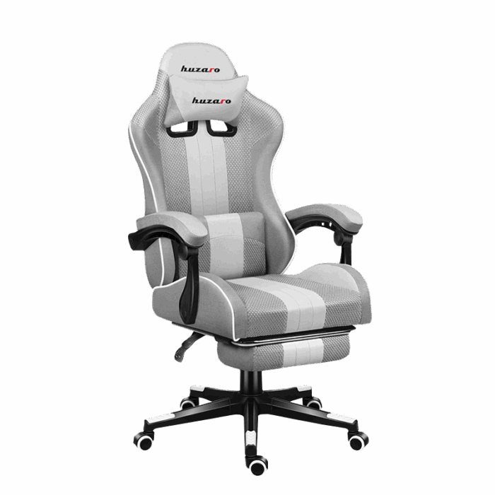 Gejmerska stolica Huzaro Force 4.7 White Mesh