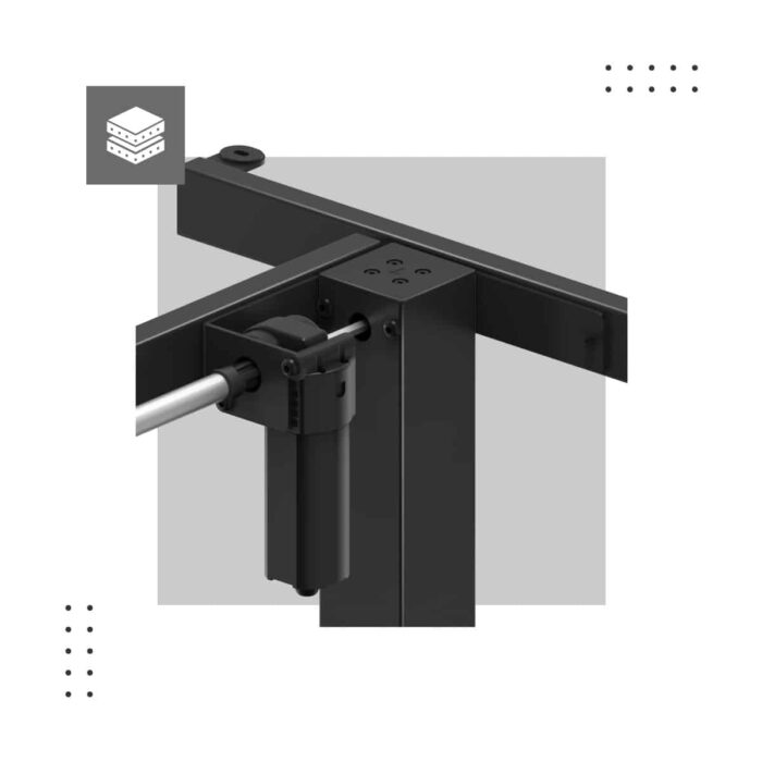 Električni ram za ugaoni sto XENO 7.6 Black - Image 11